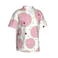 thumbnail image 2 of Pink Biscuit Cherry Men's 3d Print Casual Button Down Shirts, Novelty Hawaiian Short Sleeves 2xl, 2 of 8