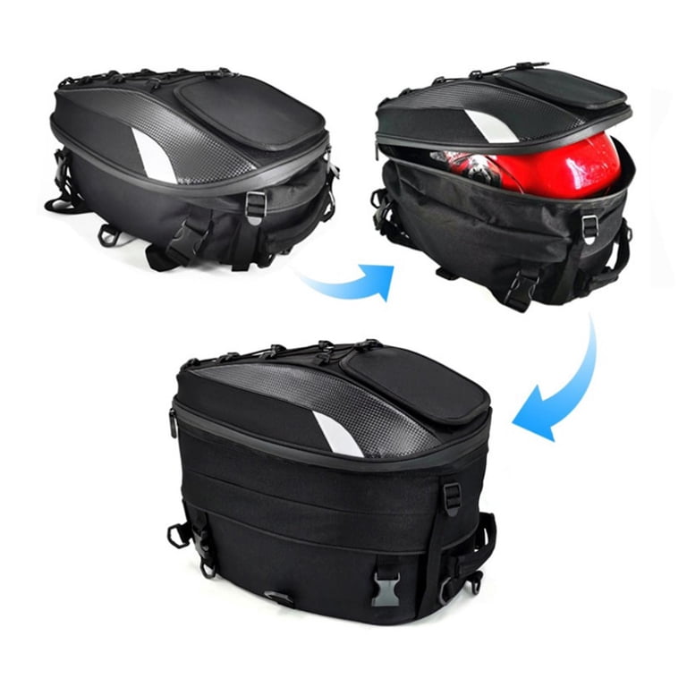 Hard Shell Motorcycle Bag 20L - Waterproof Hard Shell Tail Luggage ...