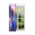 thumbnail image 3 of MKHERT Space and Stars Thermal Insulated Blackout Window Curtain Kitchen Curtain 52x84 inch, 3 of 3