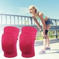 thumbnail image 6 of Unique Bargains 1 Pair Sporting Protective Knee Pad Breathable Flexible Knee Support Brace Sponge Rose Red Size S, 6 of 7