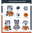 thumbnail image 3 of DolliBu Super Soft Floppy Husky Stuffed Animal with Basketball Plush – Soft Huggable Husky, Adorable Playtime Plush Toy, Cute Pet Life Gift Doll Animal Toy for Kids and Adults – 7.5 Inches, 3 of 6