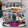 thumbnail image 4 of Mob Psycho Conjunto de sábanas temático, trío de piezas, cómodo y amigable con la piel, diseño único, regalo de decoración para el hogar para familiares, amigos y fans, 90 cm * 190 cm, 4 of 6