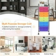 thumbnail image 4 of Canddidliike 10 Drawer Rolling Storage Cart Organizer with 4 Universal Casters, Craft Organizers and Storage, Multipurpose Organizer Cart for Home, Office, School, 4 of 11