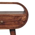 thumbnail image 4 of Lesuto Honey Caramel Circular Bedside with Open Slot - Modern, Wood, 4 of 10