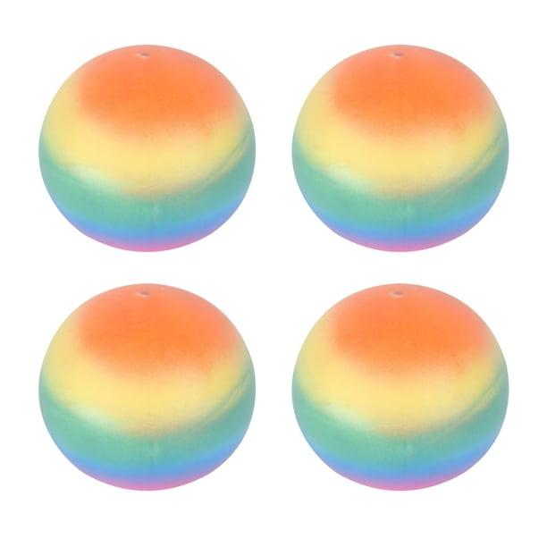 Juguete de pelota antiestrés, 4 piezas coloridas para aliviar el estrés, pelota sensorial elástica, pelota para apretar, uso conveniente