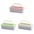 thumbnail image 1 of Sponges Household Cleaning Sponge Magic Dust Eating Duster Sponges Reusable Eraser Brush Blinds Kitchen Window tools(Cream,Pink,Green),Desktop Cleaning Brush with Handle, 1 of 8