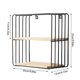 thumbnail image 3 of ¡Ofertas relámpago! Estantes de pared Huayishang para taquillas, estantes flotantes de metal y madera para decoración de pared, estantes de almacenamiento para sala, dormitorio, baño, cocina., 3 of 3