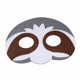thumbnail image 2 of Máscara de fieltro de animal, linda máscara facial para cosplay, disfraz de Halloween, para eventos, fiestas, bailes de graduación Pequeño mapache, 2 of 8
