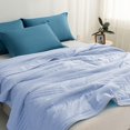 thumbnail image 4 of Summer Cooling Quilt 59x39 in, Lightweight Washable Polyester Fiber Comforter for Hot Sleepers, Breathable Thin Blanket for Bed Couch Office and Travel Use All Season Long, 4 of 6