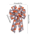 thumbnail image 3 of Aoznliie Fall Ribbon Bows, 5 Pack Woven Fabric Bows for Thanksgiving, 14x8 inch Orange Ribbon Bows for Wreath Table Decor, Multicolor, 3 of 7