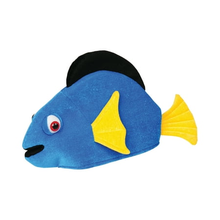 Child's Tropical Blue Forgetful Memory Loss Fish Hat Costume Accessory