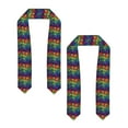 thumbnail image 2 of Fotbe Pride Rainbow Printed Class of 2024 Graduation Stole, 2 of 7