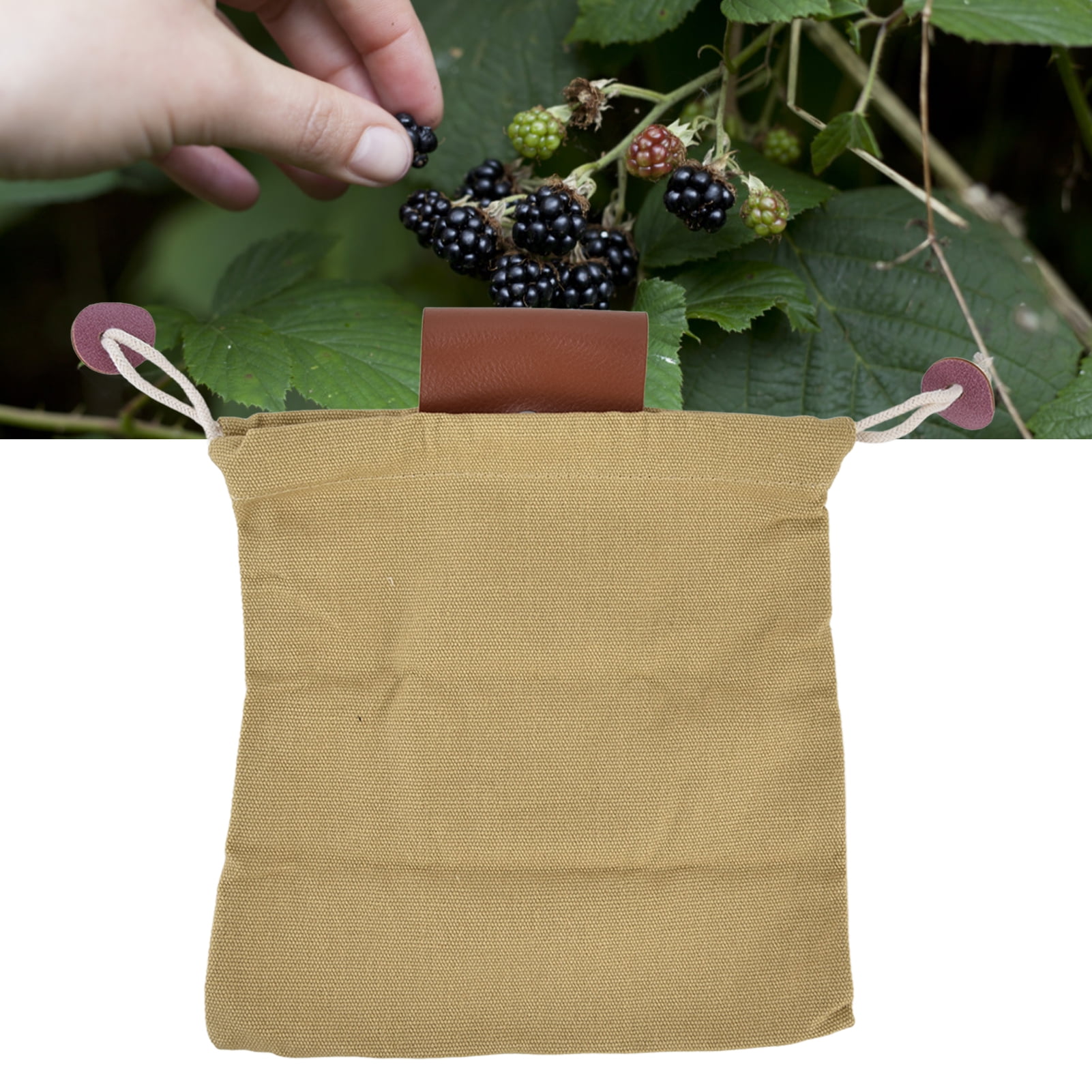 YOUTHINK Fruit Picking Bag, Ensure Durability Reliability Foraging Belt