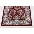 thumbnail image 6 of Rugs.com Rabia Collection Rug – 3' x 13' Runner Burgundy Low Rug Perfect For Hallways, Entryways, 6 of 8