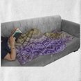 thumbnail image 6 of Yellow and Purple Soft Flannel Fleece Throw Blanket, Mandala Ombre East Tradition Deep Mystic Magic in Cosmos Psychic Image, Cozy Plush for Indoor and Outdoor Use, 70" x 90", Violet, by Ambesonne, 6 of 6