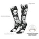 thumbnail image 4 of Balery Black White Spooky Ghosts Calcetines novedosos Calcetines deportivos Calcetines hasta la rodilla Calcetines de algodón Calcetines originales y geniales, 4 of 6