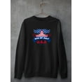 thumbnail image 3 of U.S.A 4Th Of July Sweatshirt Men -Image by Shutterstock, Male Small, 3 of 4