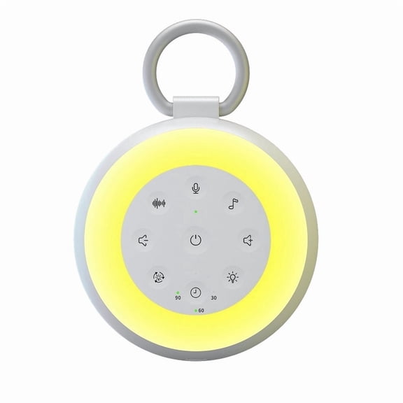 Tancola Portable White Noise Sound Machine with 24 Relaxing Sounds, Adjustable Night Light for Baby & Adults