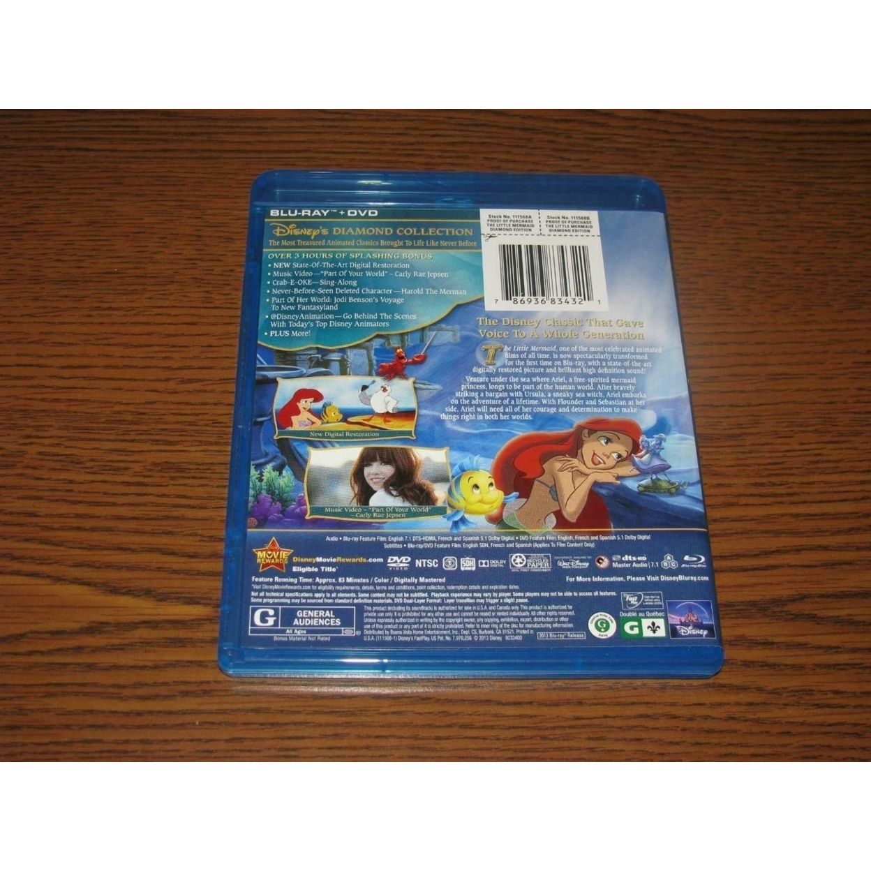 The Little Mermaid: Diamond Edition (Blu-ray + DVD + Digital Copy) - image 3 of 3