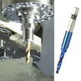 thumbnail image 2 of High Speed Steel Plated Blue Drill Bit, M4 Tap with 6.35mm Hex Shank, HSS Compound Hex Bit for Precision Drilling, 2 of 7