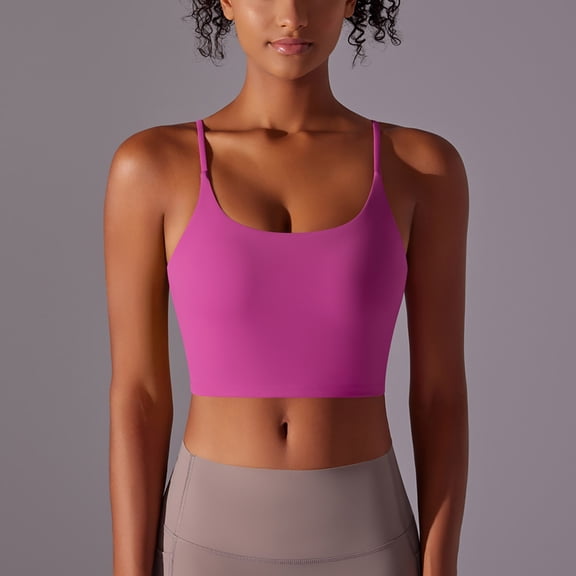 Timegard Womens Camisole Tops U Neck Workout Yoga Sports Bras Athletic Cropped Skinny Stretch Tank Tops