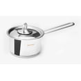 thumbnail image 3 of Hascevher Classic 18/10 Stainless Steel Sauce Pot Covered Cookware 4 Quart, 3 of 4