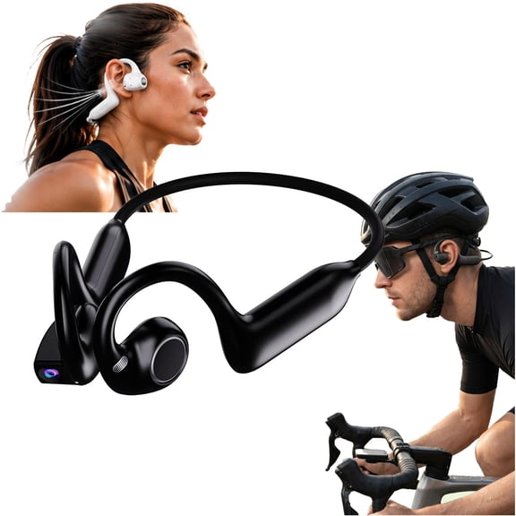 8MP Smart Camera Open-Ear Headset with POV Video and AI Assistance, Bluetooth 6.0, 16mm Hi-Fi Audio, 8GB Built-In Storage, IP65 Sweat Resistant, Hands-Free Capture, Sports & Travel