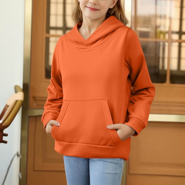 Cowsor Girls Oversized Hoodies Fleece Sweatshirts Fall Fashion 2025 Pullover Sweaters Winter Clothes