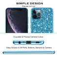 thumbnail image 6 of Compatible with iPhone 16 Pro Max Case Glitter Shockproof, iPhone 16 Pro Max Phone Case Bling Sparkly TPU and PC Silicone Shiny Girl Women Thin Protective Cover (Blue), 6 of 14