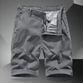 thumbnail image 2 of Shorts Cargo pour Hommes Été Décontracté Bermuda Respirant Gris Foncé 31, 2 of 8