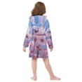 thumbnail image 6 of DIXRUYEE Bathrobes Belt Hooded Dandelion Dusk Creative Pattern, 6 of 8