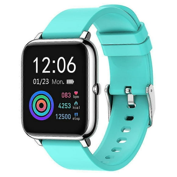 Chronus Smartwatch Heart Rate Monitor Blood Pressure Sleep Monitor Compatible Android iOS(Blue)