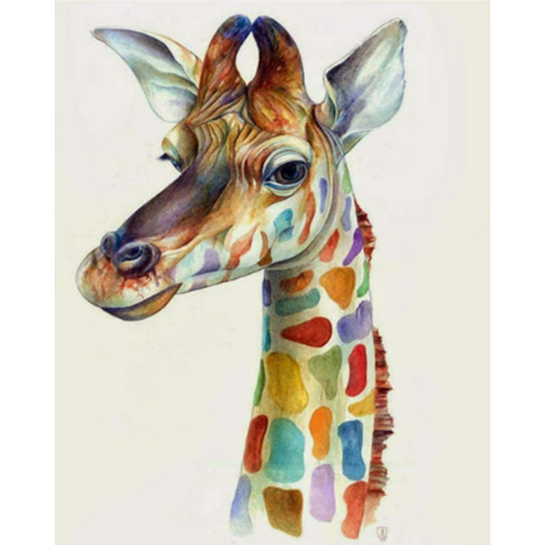 DIY Paint by Numbers for Adults Beginner, Adult Paint by Number Kits on Canvas Number Painting for Adults Giraffe Acrylic Painting Kit, Easy Paint