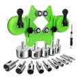 thumbnail image 1 of Tile Saw Set Drill Bit Saw Set Multifunctional 4mm-83mm Adjustable Saw Guide Jig Double Cup, 1 of 8