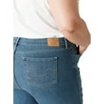 thumbnail image 6 of Levi Strauss Signature Women's and Women's Plus Mid Rise Straight Jeans, Tummy-Smoothing Pannel, Inseams: 29", 31", 33", Sizes 2-26, 6 of 7