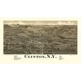 thumbnail image 2 of Burleigh 32x20 Black Ornate Wood Framed with Double Matting Museum Art Print Titled - Clinton New York - Burleigh 1885, 2 of 4