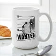 thumbnail image 6 of CafePress - Black Bulldog Wanted Large Mug Mugs - 15 oz Ceramic Large White Novelty Mug, 6 of 6