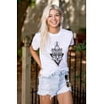 thumbnail image 3 of Wolf Pack Triangle Symbol Spirit Animal Plus Size Crewneck Graphic Tee Shirt Brisco Brands 3X, 3 of 4