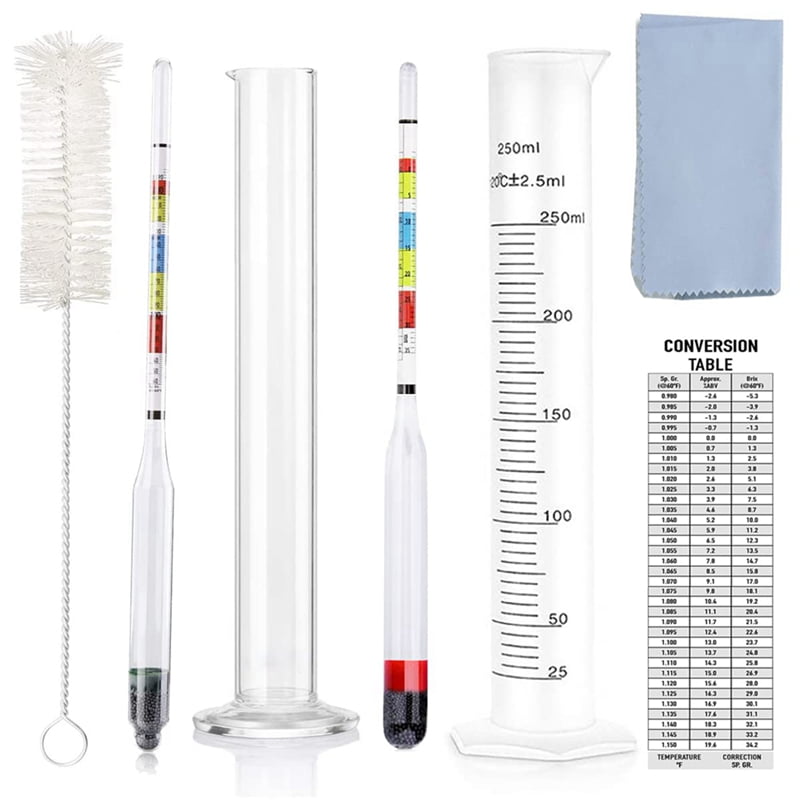 Hydrometer Brew Beer,Hydrometer Test Kit, Triple Scale Hydrometer for