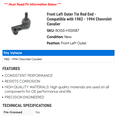 thumbnail image 2 of Front Left Outer Tie Rod End - Compatible with 1982 - 1994 Chevy Cavalier 1983 1984 1985 1986 1987 1988 1989 1990 1991 1992 1993, 2 of 2