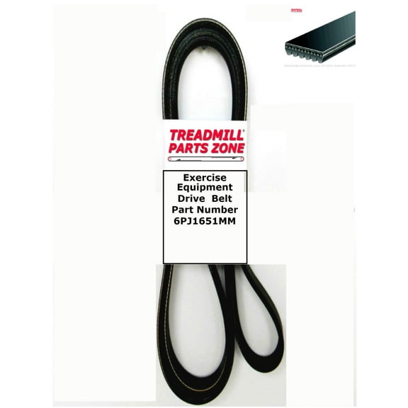 Treadmillpartszone Replacement Exercise Equipment Drive Belt Part Number 6PJ1651MM
