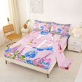 thumbnail image 2 of Manfei Cartoon Alphabet E Print Queen Sheets,Kawaii Butterfly Queen Sheet Sets,Multicolored,4-Piece, 2 of 6