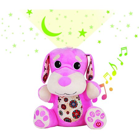 Stella Star - Stella Baby Sound Machine - Nursery Musical Soother, Star Projector Toy, Pink
