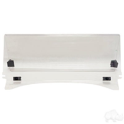 Red Hawk Windshield, Impact Modified Clear 2 Piece, Club Car Tempo, Onward, Precedent - WIN-4014