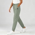 thumbnail image 4 of Pants StretchActiveWomen's Ultra Stretch Breathable Casual PantsStretch Active Pants for Women Army Green S, 4 of 5