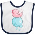 thumbnail image 3 of Inktastic Cute Axolotl Sitting on a Bubble Boys or Girls Baby Bib, 3 of 4