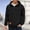 Black, variant on Mens Quarter Zip Hoodies Multi Pockets Sweatshirts Pullover Long Sleeve Fashion Cargo Tops Fall Winter Dailywear Shirts