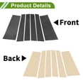 thumbnail image 3 of Moldura de Ventana de Pilar de Puerta Unique Bargains para Chrysler Pacifica 2017-2021 Patrón de Fibra de Carbono Negro Sticker Antirrayaduras para Cubrir los Postes de Pilar 6 Piezas, 3 of 7