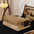 thumbnail image 5 of Homewish Rustic Bear Silhouette Zipper Twin Comforter Sets with Fitted Sheet and 2 Pillowcases,Pine Paw Zipper Bedding Set For Boys,Black Reversible,4-Piece, 5 of 7