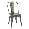 thumbnail image 1 of Chaise Sans Accoudoirs Finition Chromée Galvanisée Mate Lot de 4, 1 of 4